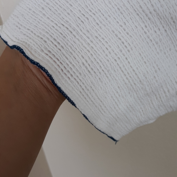 Max Studio London Textured Top Contrast Hem Size M - Picture 6 of 12